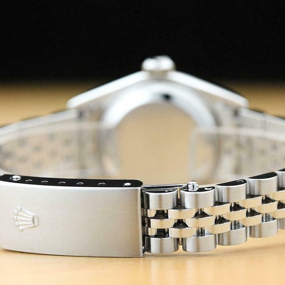 Rolex 18K Factory Diamond Dial Ladies Watch - Picture 6 of 8